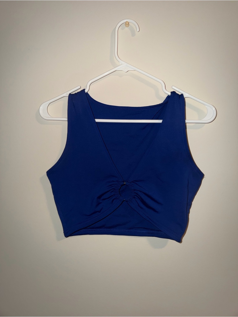 Navy Blue Crop Top